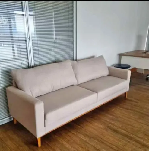 Sofá linho elegante e confortável novo direto da fábrica