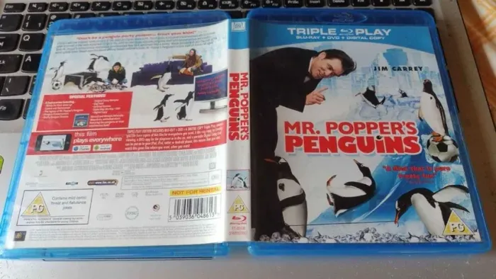 Os Pinguins do Papai - Mr. Poppers Penguins Blu-ray + Dvd Importado Filme Com Jim Carrey