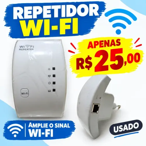 REPETIDOR WI-FI 1800Mbps - AMPLIFIQUE SEU SINAL! R$25,00