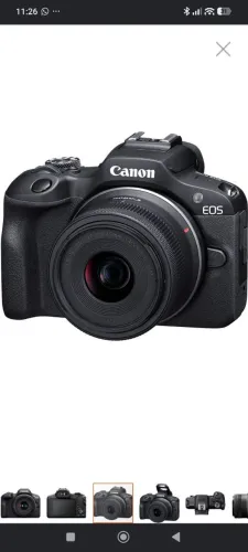 Câmera Digital Canon EOS R100 24.1MP 3.0" Lente RF-S 18-45MM IS STM