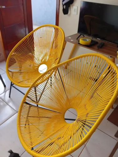 Par de cadeiras retrô sem uso