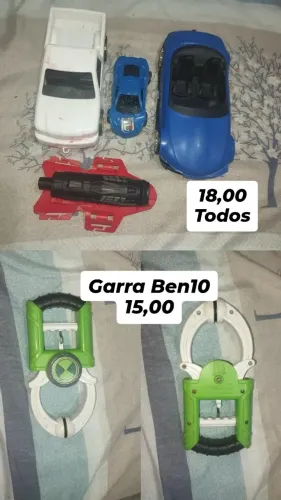 Garra do BEN10 e Carrinhos