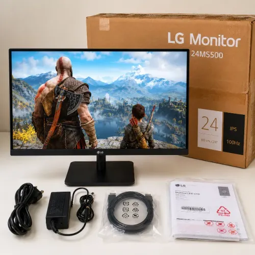 Monitor LG 24? 100Hz IPS - Novo, Garantia - 1080p - 24MS500-B