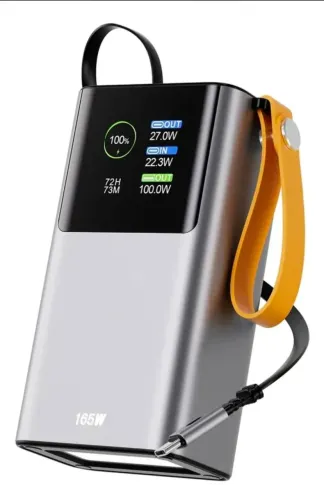 Power Bank Carregador Portátil 165w 27.000mAh Pd3.1 