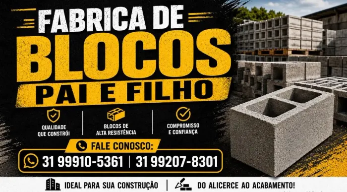 Fábrica de blocos pai e filho