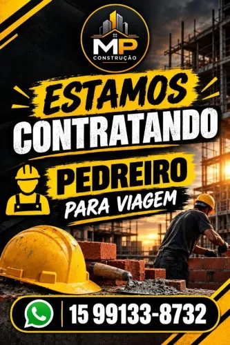 Vaga para pedreiro
