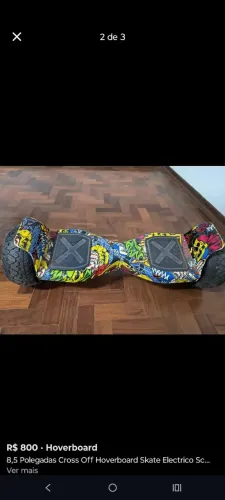 Hoverboard Skate Elétrico Scooter - usado 