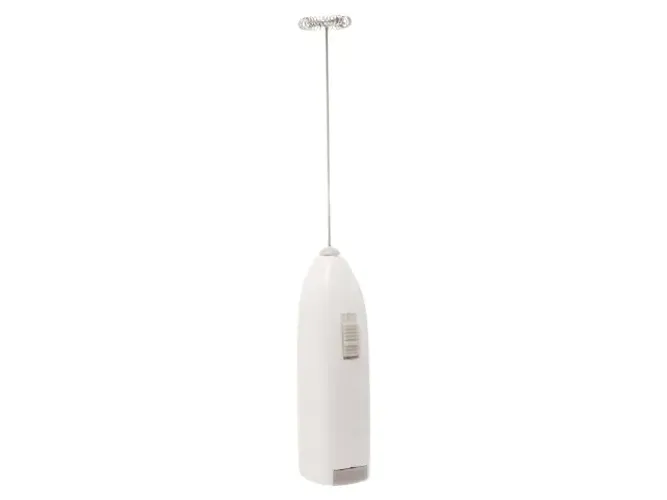 Mini Mixer Elétrico Lyor (Novo, Lacrado) - Misturador para Bebidas - Inox e Plástico Branc