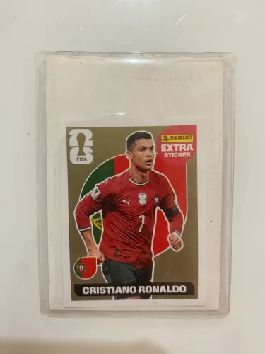 Extra Sticker Cristiano Ronaldo Dourada - Álbum Copa do Mundo FIFA 2026 - Panini
