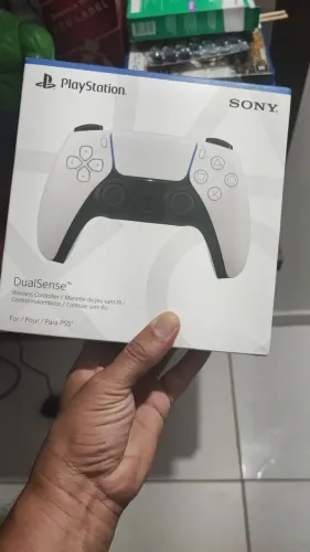 Controle ps5 preto e branco lacrado