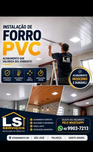 Instalação de forro pvc