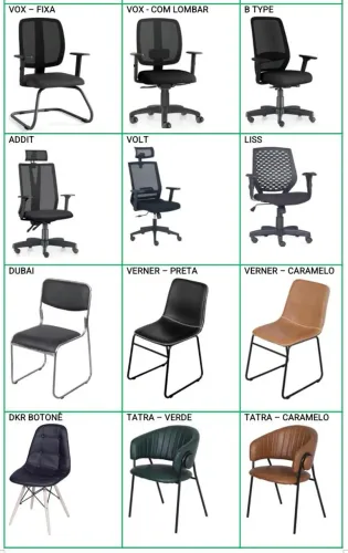 Cadeiras para escritório 