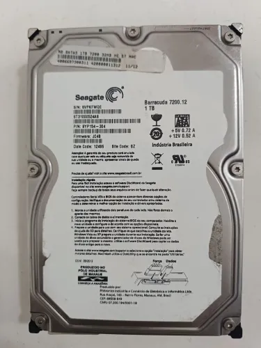 Hd seagate 1TB Barracuda cftv dvr nvr cpu