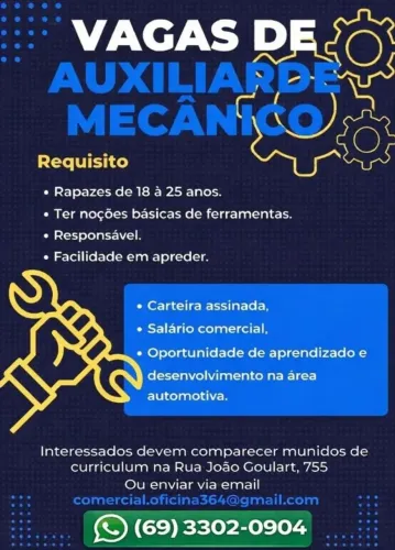 Auxiliar de Mecânico 