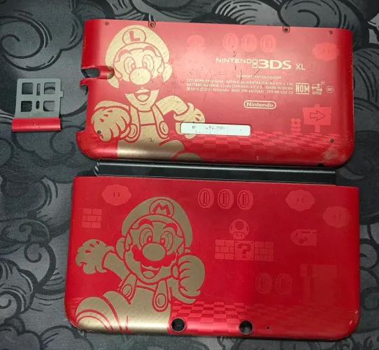 Shell old 3ds xl edição Super Mario, original
