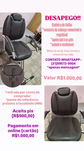 Cadeira reclinável de Salão