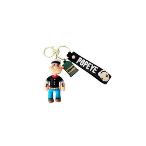 Chaveiro Com Boneco Popeye Azul E Preto