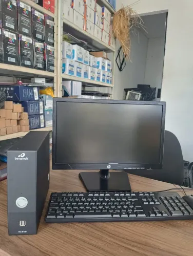 Computador Intel 4GB SSD Completo Monitor 19" Para Trabalho e Estudo