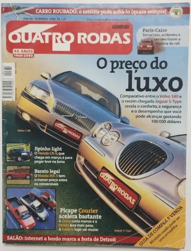 Revista Quatro Rodas - Comparativo Volvo e Jaguar
