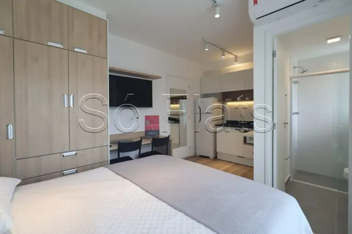 Studio disponível para locação no bairro da Vila Madalena com 24m² e 1 dormitório.