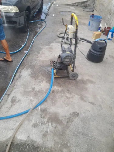 Maquinario de lava jato completo inclui rampa, compressor de ar e 20mt de mangueira