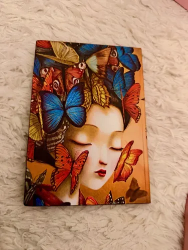 CADERNO PEQUENO PAUTADO DA MARCA PAPERBLANKS - capa mole em relevo 