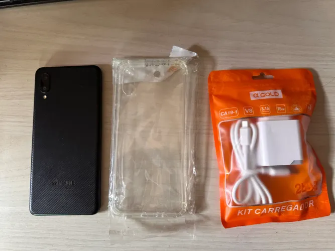 Samsung galaxy A02 preto 300,00