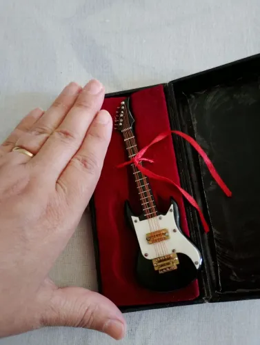 Mini guitarra, 50 reais ( enfeite)