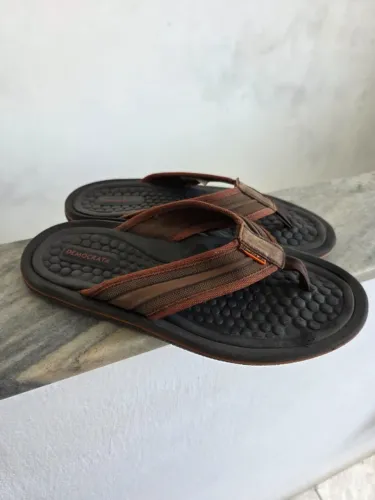 Chinelo Democrata Marrom Num 40