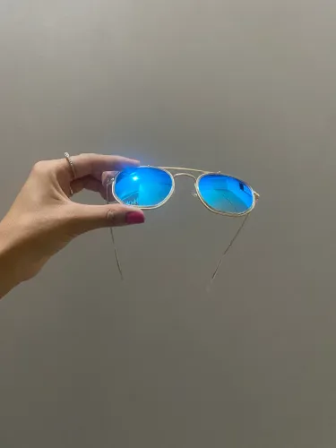Óculos Ray-Ban Aviador/Hexagonal Dourado