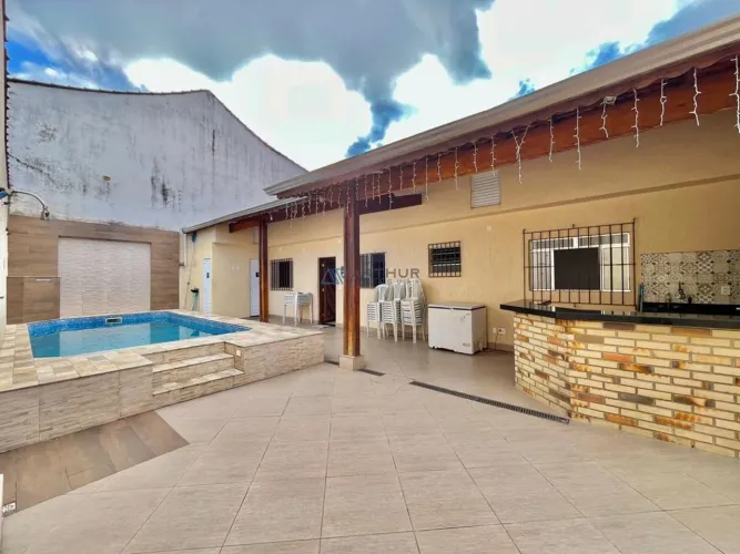 Casa à venda 2 dormitórios 1 suíte ,com piscina em Praia Grande no Ribeirópolis