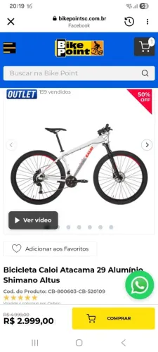 Bike mtb sem uso