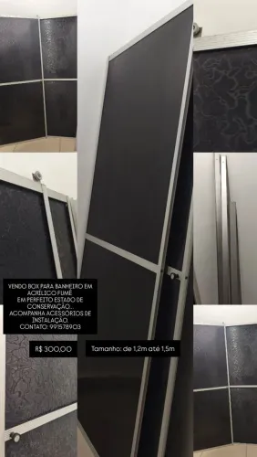 VENDO BOX ACRÍLICO FUMÊ