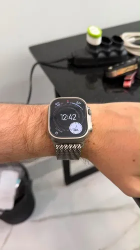 Apple Watch Ultra 3 - Natural - Pulseira Milanês - Seminovo