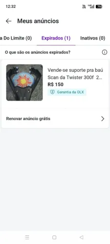 Vende se suporte Scan da Twister 300 2023