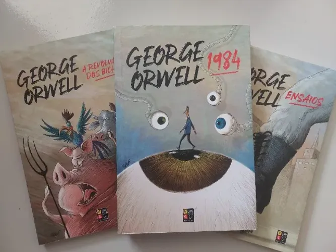 Livros George Orwell 1984, a revolução dos bichos e ensaios