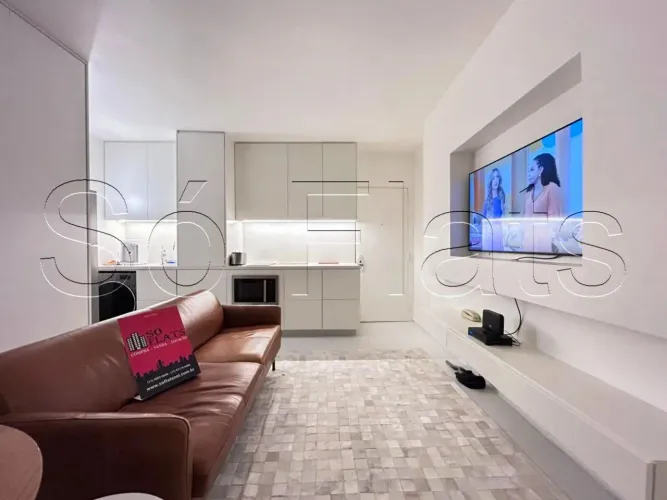 Apartamento Mobiliado no Itaim Bibi 48m² com Vaga no Golden Tower Cidade Jardim
