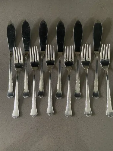 Conjunto de Talheres de Peixe, Hércules, Década de 40 ou 60