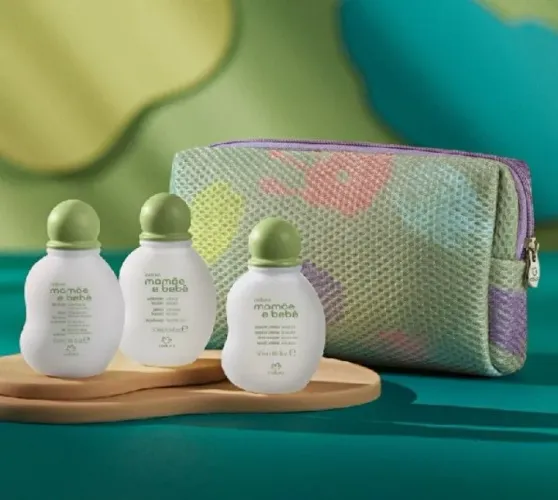 Kit miniatura mamãe e bebe Natura 