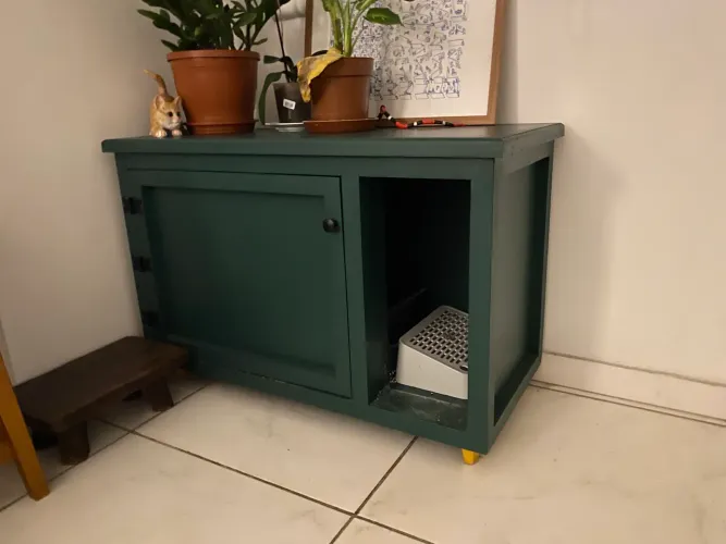 Armário/Banheiro gato