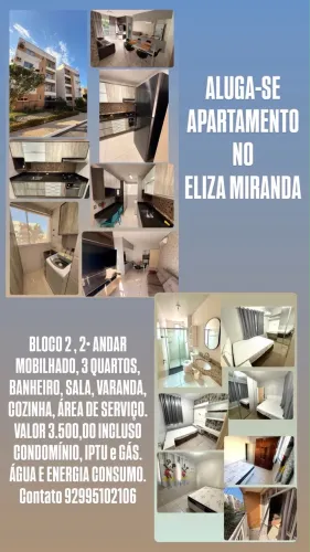 Aluga-se 1 apartamento CONDOMÍNIO ELIZA MIRANDA- DISTRITO INDUSTRIAL MAO-Am