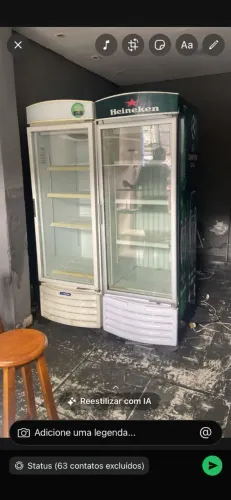Geladeira freeze funcionando esta tudo. 
