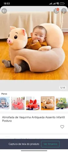 Assento de almofada bebe