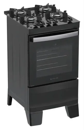 Fogão Atlas Agile Up Glass Preto