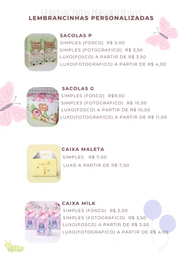 Lembrancinhas em papel / personalizadas.
