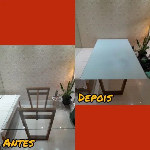 LAQUEAMENTO DE MESAS DE VIDRO