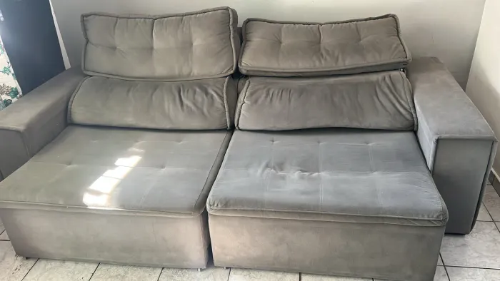 Sofá retrátil 3 lugares