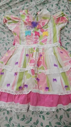 Vestido caipira 8/10 anos