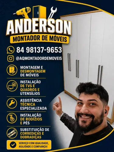 MONTAGEM E DESMONTAGEM DE MÓVEIS E INSTALAÇÃO DE TV