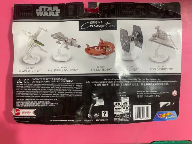 Hot Wheels Star Wars - Original Concept Series (2021), um conjunto com 5 miniaturas: